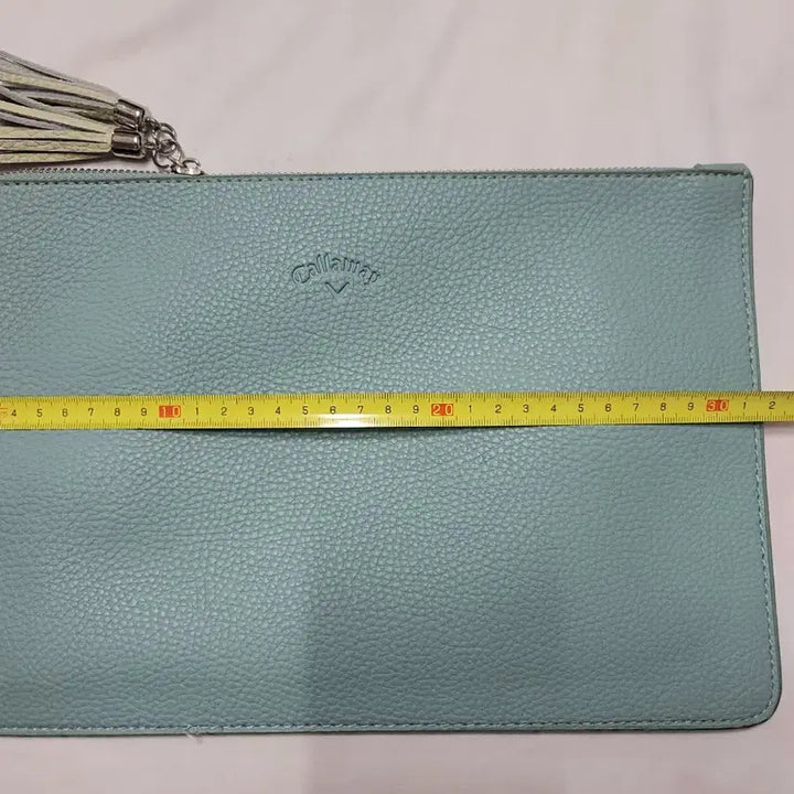 [BUNJANG] Callaway Mint Green Clutch Bag / 캘러웨이 민트색 클러치백 태슬 지퍼