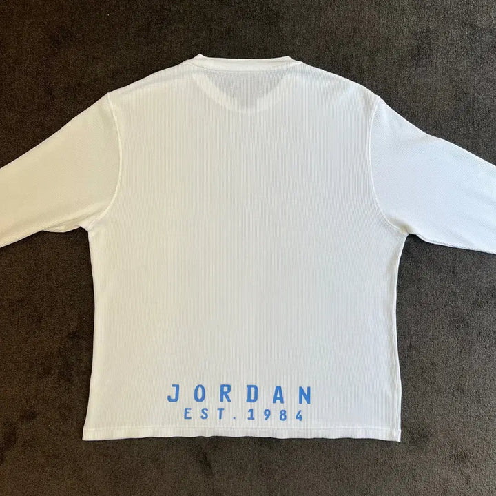 [BUNJANG] Jordan Waffle Long Sleeve T-Shirt / 조던 와플 긴팔 티셔츠