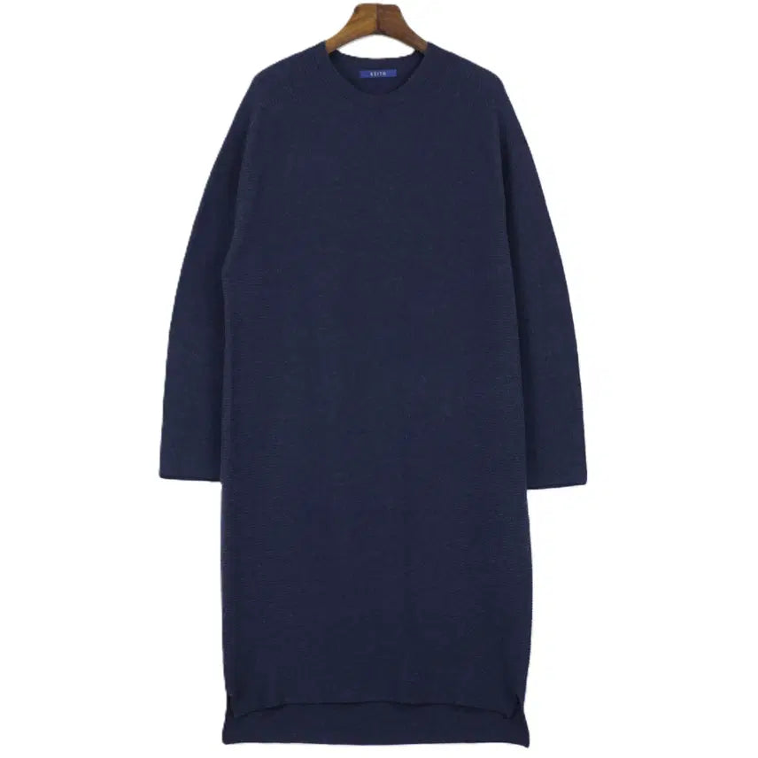 [BUNJANG] Keith Holgarment Loose Wool Knit Dress / 키이스 홀가먼트 루즈 울 니트 원피스 55-66size