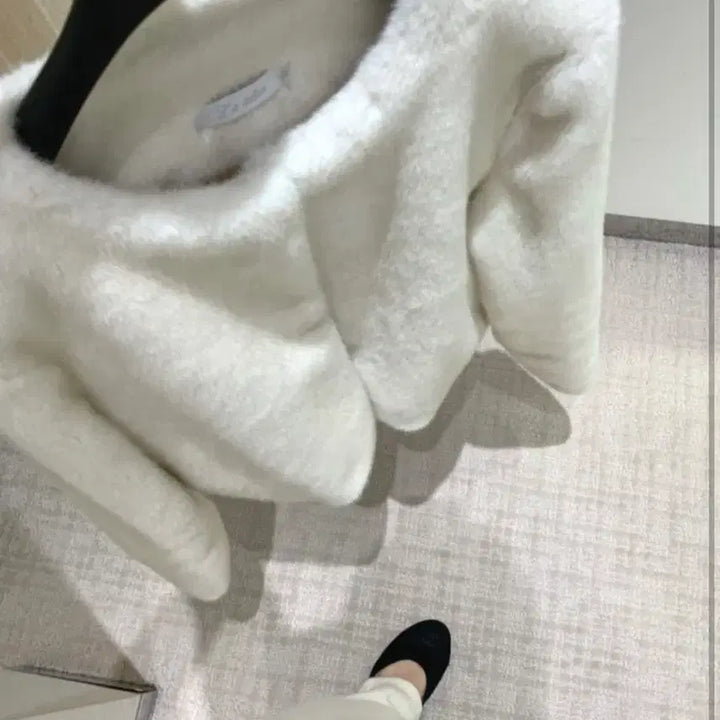 [BUNJANG] Lapalier Eve Fur Jacket Cream White / 새상품 라플리에 이브 퍼자켓 크림화이트