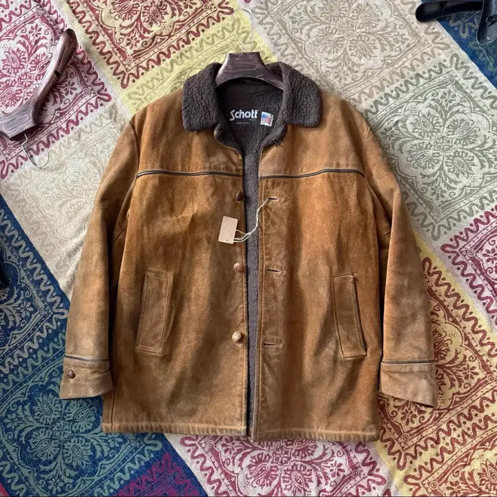 [BUNJANG] Schott NYC Vintage Suede Leather Jacket / [Schott NYC] USA 빈티지 스웨이드 레더 자켓