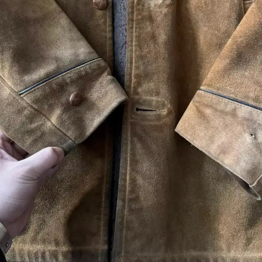 [BUNJANG] Schott NYC Vintage Suede Leather Jacket / [Schott NYC] USA 빈티지 스웨이드 레더 자켓