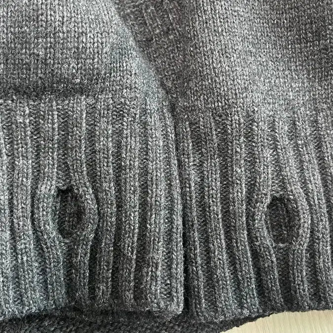 [BUNJANG] Outstanding Fisherman Cardigan Charcoal (M) / 아웃스탠딩 피셔맨 가디건 차콜 (M)