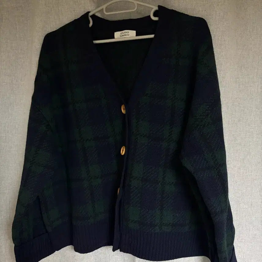 [BUNJANG] Studio Tomboy Check Cardigan / 스튜디오 톰보이 체크 가디건