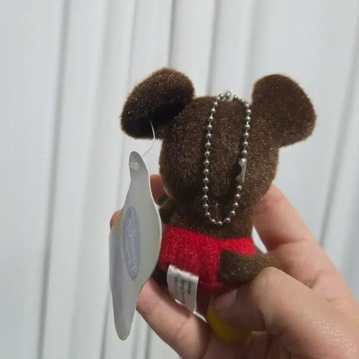 [BUNJANG] Mickey Mouse Vintage Toy Apple Keychain / 캐릭터 굿즈 고전 만화 인형 피규어 빈티지 토이 미키마우스 사과 키링