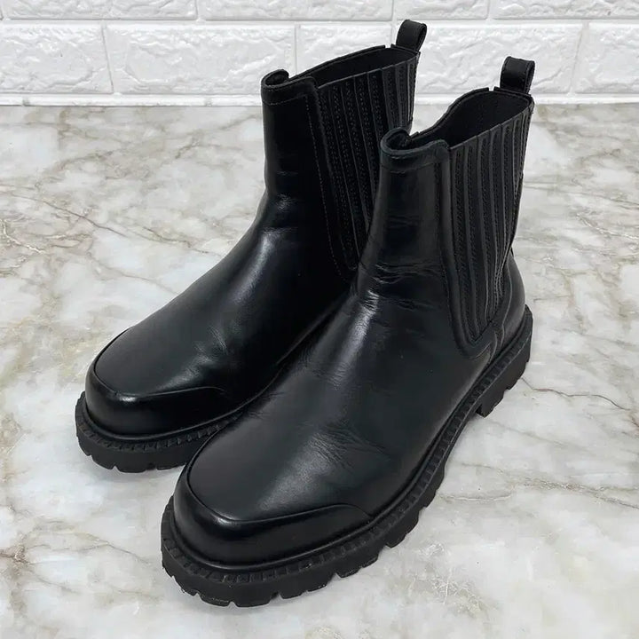 [BUNJANG] Time Homme Leather Chelsea Boots / [270] 타임옴므 러그솔 남자 가죽 첼시부츠