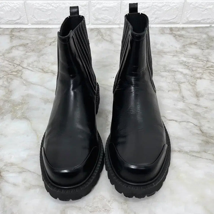 [BUNJANG] Time Homme Leather Chelsea Boots / [270] 타임옴므 러그솔 남자 가죽 첼시부츠