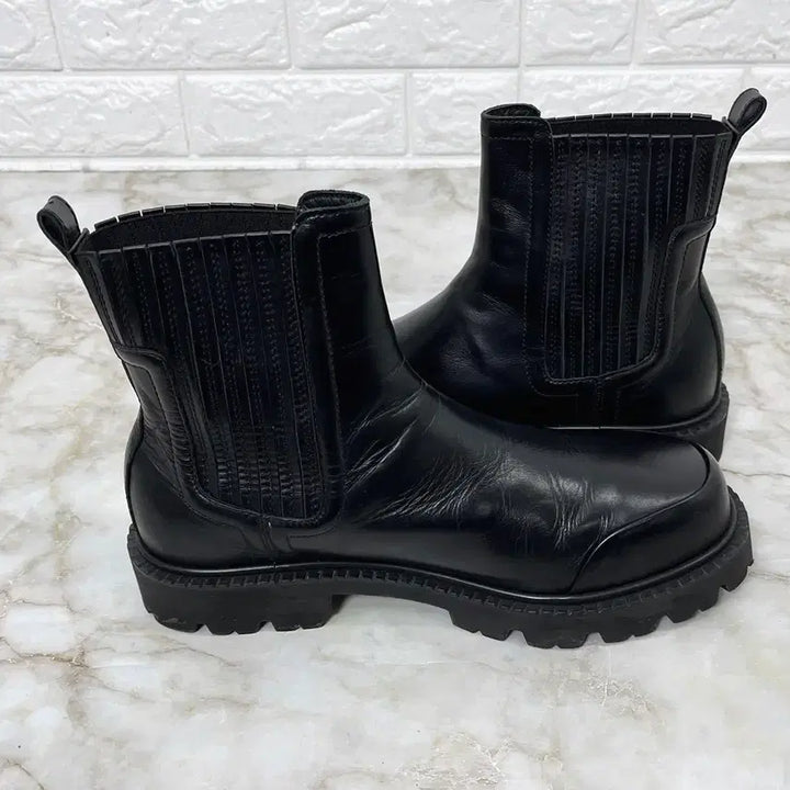 [BUNJANG] Time Homme Leather Chelsea Boots / [270] 타임옴므 러그솔 남자 가죽 첼시부츠