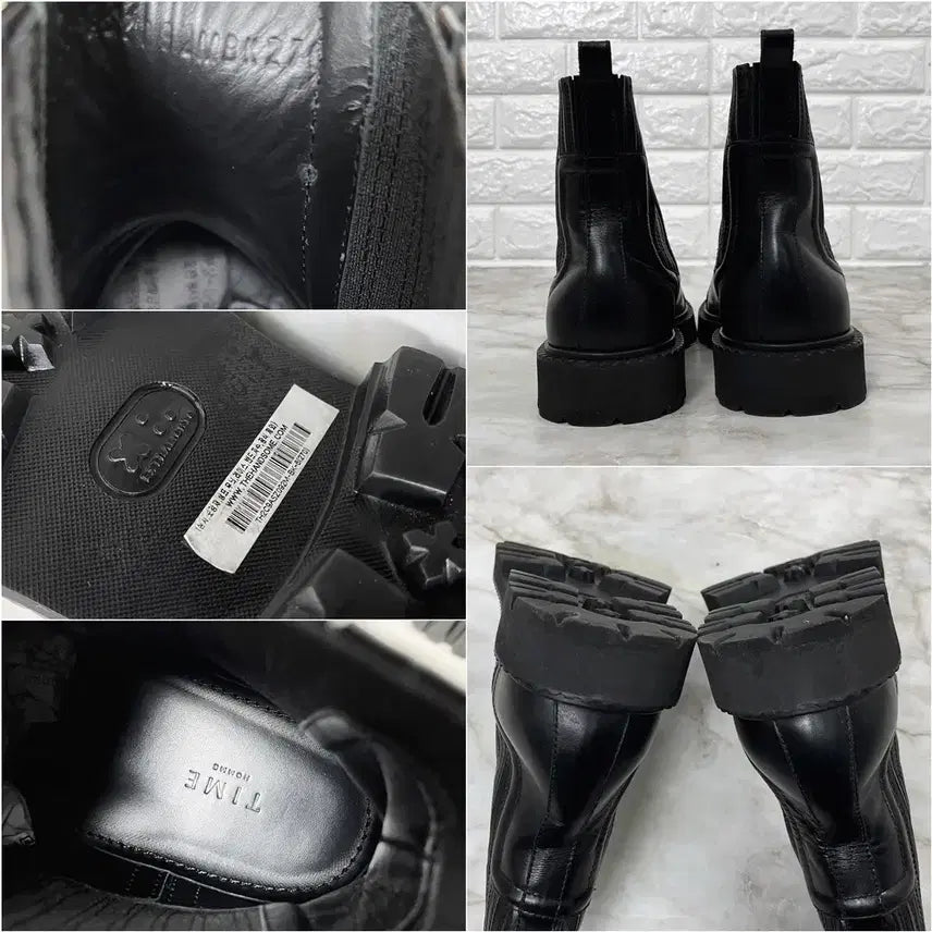 [BUNJANG] Time Homme Leather Chelsea Boots / [270] 타임옴므 러그솔 남자 가죽 첼시부츠