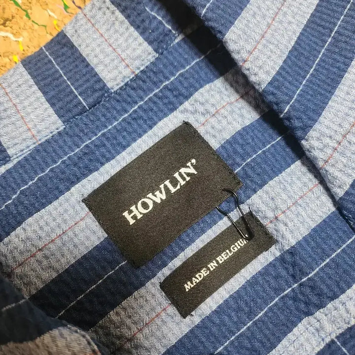 [SOLD OUT] (새상품) 하울린 오버핏 시어서커 셔츠 S
