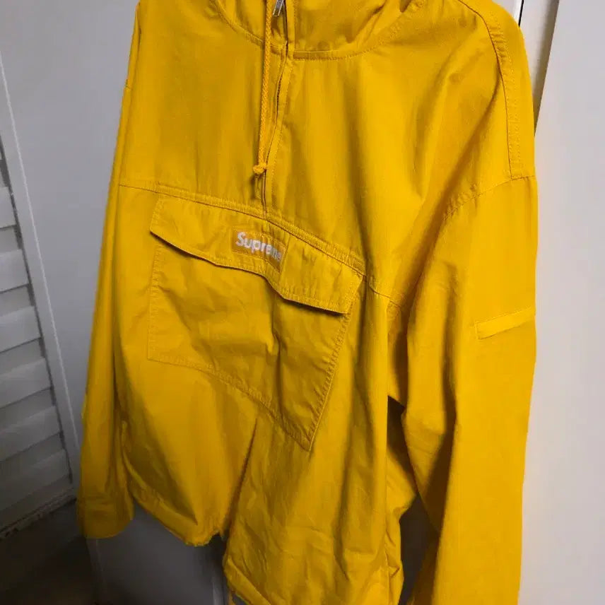 [BUNJANG] Supreme Yellow Anorak Hoodie M Size / 슈프림 옐로우 아노락 후드티 m사이즈