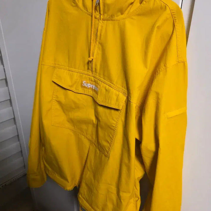 [BUNJANG] Supreme Yellow Anorak Hoodie M Size / 슈프림 옐로우 아노락 후드티 m사이즈