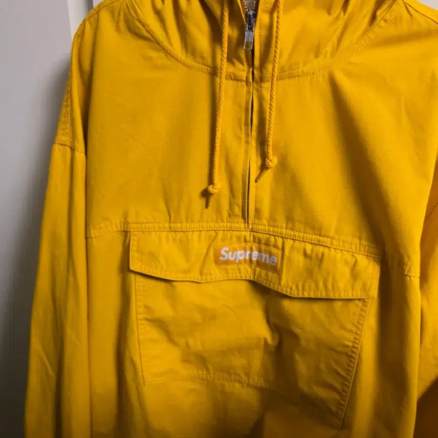 [BUNJANG] Supreme Yellow Anorak Hoodie M Size / 슈프림 옐로우 아노락 후드티 m사이즈