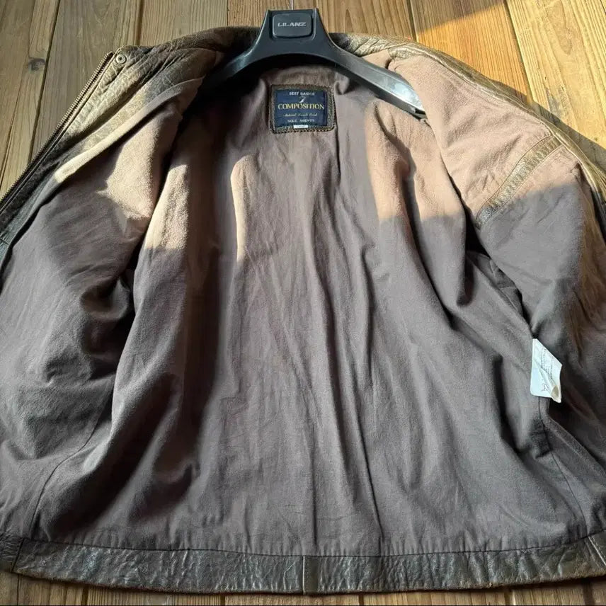 [BUNJANG] Vintage Mendoza Leather Jacket / 프랑스 빈티지 워싱 램스킨 멘도자 레더 자켓