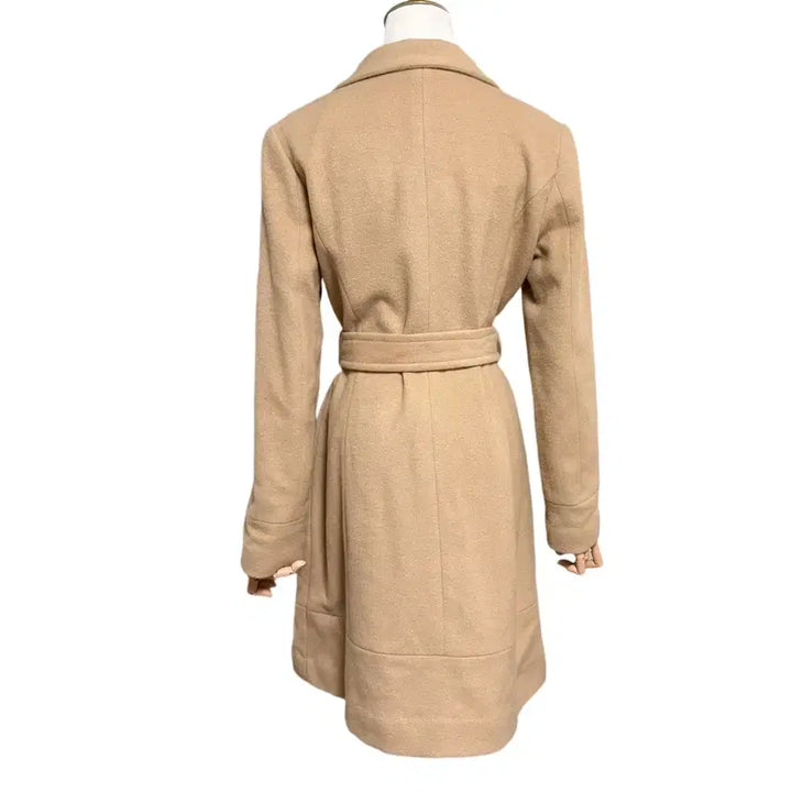 [BUNJANG] PINKY&amp;DIANNE Beige Long Coat / PINKY&amp;DIANNE 핑키앤다이안 베이지 카라 롱 코트