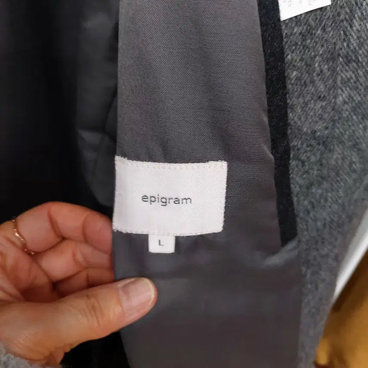 [BUNJANG] Epigram Herringbone Wool Coat Men&