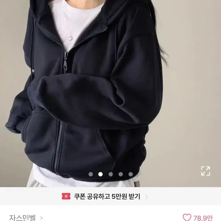 [BUNJANG] Avely Oversized Hoodie Zip-up / 에이블리 교신 대용량 후드집업 무신사