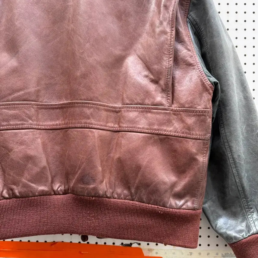 [BUNJANG] Scout A-2 Cowhide Leather Bomber Jacket / 1980s SCOUT COWHIDE FLIGHT 빈티지 A-2 레더봄버