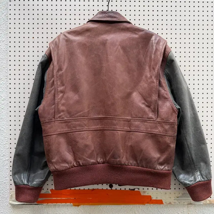[BUNJANG] Scout A-2 Cowhide Leather Bomber Jacket / 1980s SCOUT COWHIDE FLIGHT 빈티지 A-2 레더봄버