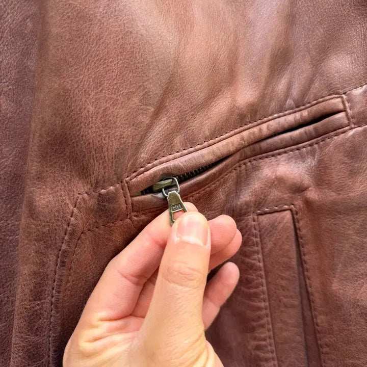 [BUNJANG] Scout A-2 Cowhide Leather Bomber Jacket / 1980s SCOUT COWHIDE FLIGHT 빈티지 A-2 레더봄버