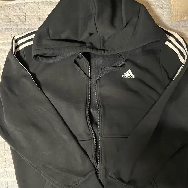 [BUNJANG] Adidas 3-Stripes Hooded Zip-Up / 아디다스 3s 후드집업 판매