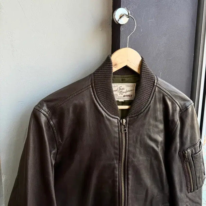 [SOLD OUT] L/ 아비렉스 MA-1 레더 자켓