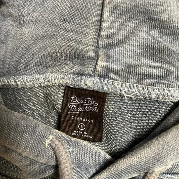[BUNJANG] Deus Ex Machina x Worksout Dyed Blue Hoodie (L) / 데우스 x 웍스아웃 후드티 (L)
