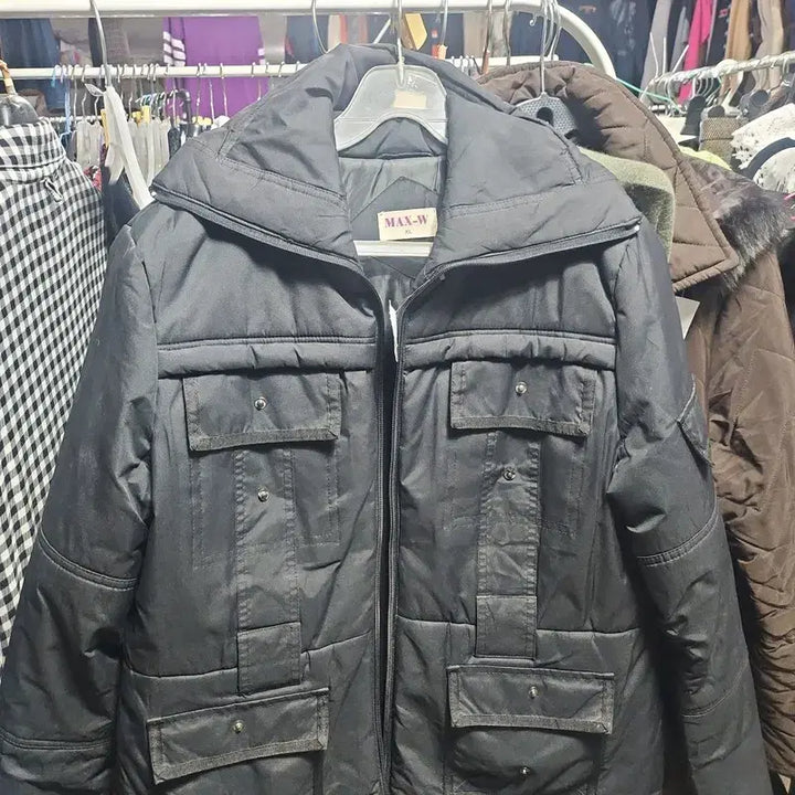 [BUNJANG] MAX-W ITALY J6001 Black Padded Jacket Women&