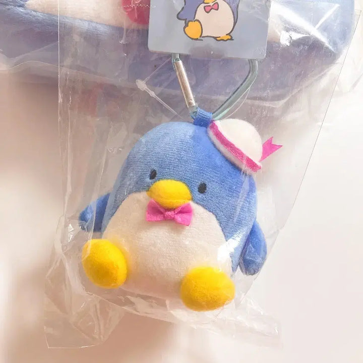 [BUNJANG] Sanrio Tuxedosam Two-Zipper Pouch / 산리오 턱시도샘 하트 카라비너 마스코트&amp;엔젤문 피규어 새상품