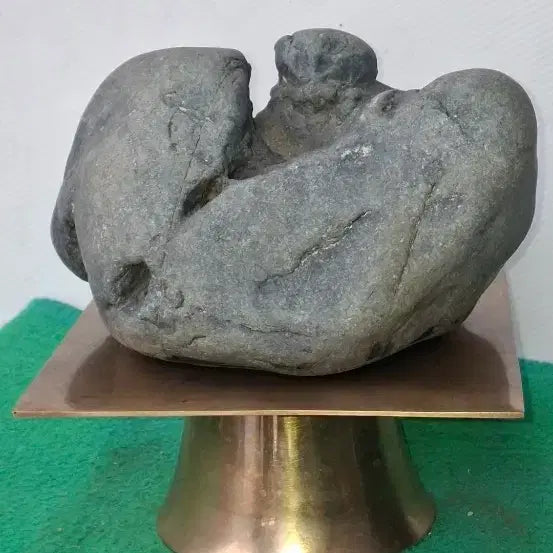 [BUNJANG] Natural Stone Sculpture / 26   19   16 센치 오석 수석돌자연그대로형성됨