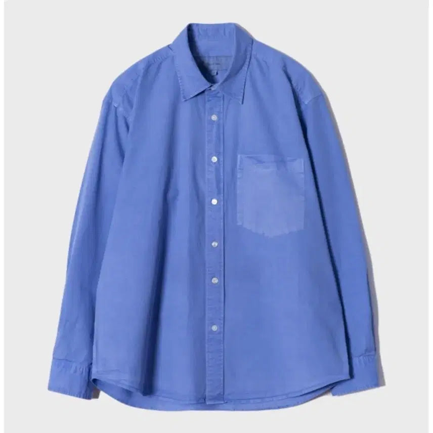 [BUNJANG] First Floor Dyed Classic Shirt Sax Blue / [48] 퍼스트플로어 다이드클래식 셔츠 삭스블루