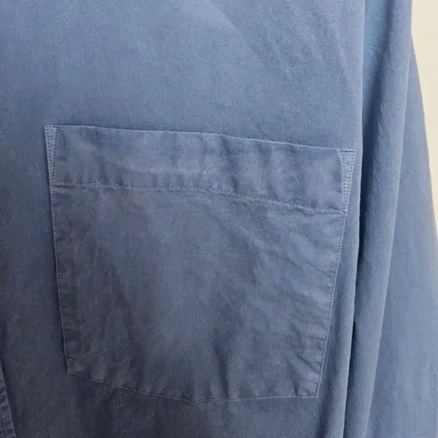 [BUNJANG] First Floor Dyed Classic Shirt Sax Blue / [48] 퍼스트플로어 다이드클래식 셔츠 삭스블루