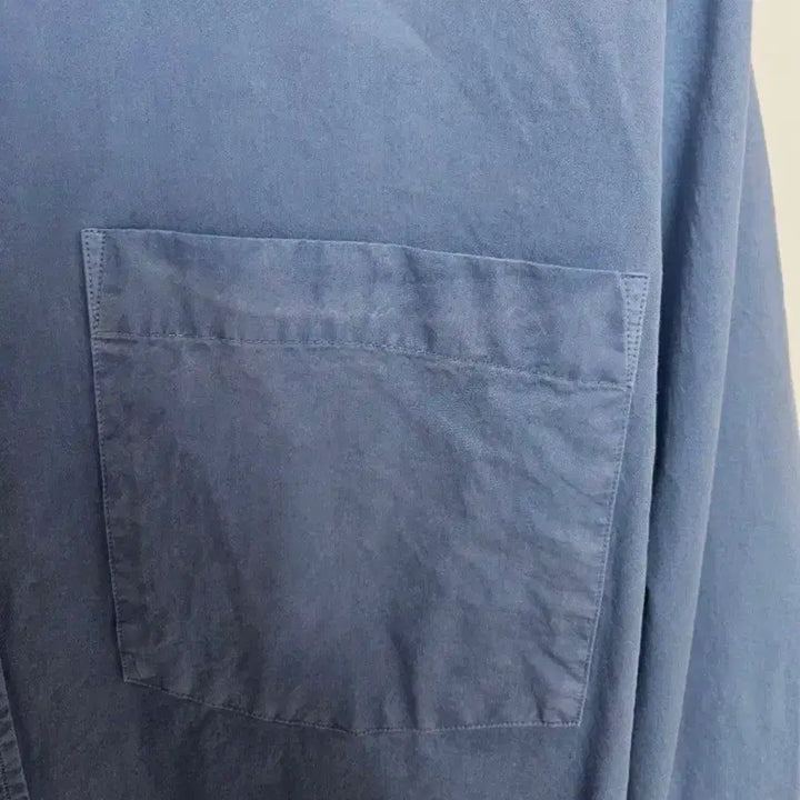 [BUNJANG] First Floor Dyed Classic Shirt Sax Blue / [48] 퍼스트플로어 다이드클래식 셔츠 삭스블루