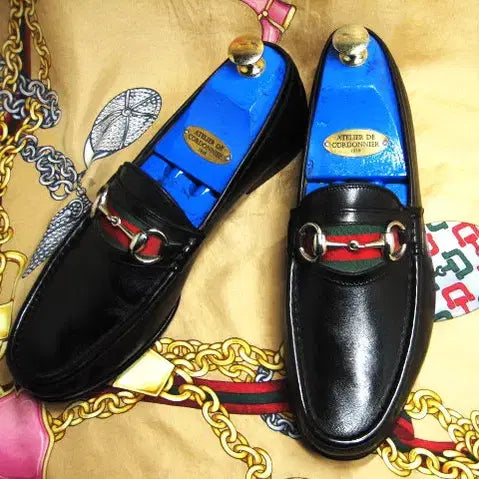 [BUNJANG] Gucci Sherry Line Web Horsebit Loafer / 이태리명품 구찌 셰리라인 웹 홀스빗 풀그레인 카프스킨 로퍼 265 270