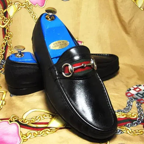 [BUNJANG] Gucci Sherry Line Web Horsebit Loafer / 이태리명품 구찌 셰리라인 웹 홀스빗 풀그레인 카프스킨 로퍼 265 270
