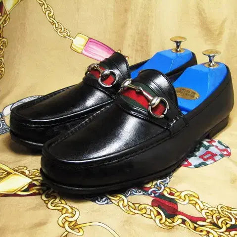 [BUNJANG] Gucci Sherry Line Web Horsebit Loafer / 이태리명품 구찌 셰리라인 웹 홀스빗 풀그레인 카프스킨 로퍼 265 270
