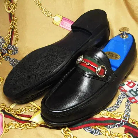 [BUNJANG] Gucci Sherry Line Web Horsebit Loafer / 이태리명품 구찌 셰리라인 웹 홀스빗 풀그레인 카프스킨 로퍼 265 270