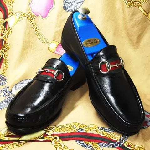 [BUNJANG] Gucci Sherry Line Web Horsebit Loafer / 이태리명품 구찌 셰리라인 웹 홀스빗 풀그레인 카프스킨 로퍼 265 270