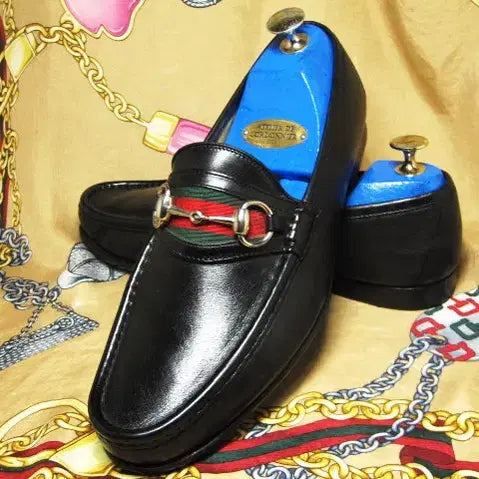 [BUNJANG] Gucci Sherry Line Web Horsebit Loafer / 이태리명품 구찌 셰리라인 웹 홀스빗 풀그레인 카프스킨 로퍼 265 270