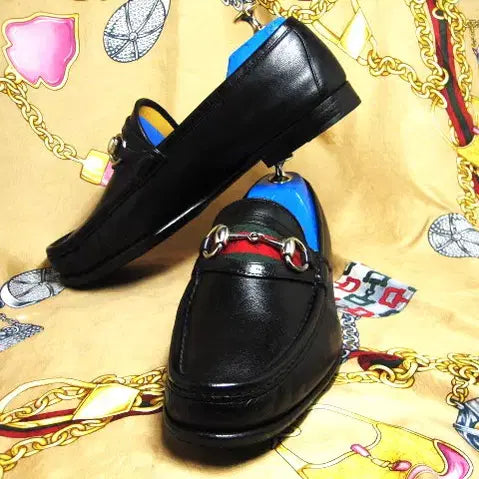 [BUNJANG] Gucci Sherry Line Web Horsebit Loafer / 이태리명품 구찌 셰리라인 웹 홀스빗 풀그레인 카프스킨 로퍼 265 270