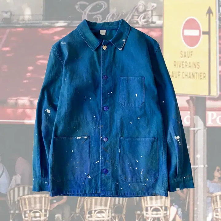 [BUNJANG] Vintage French Work Jacket / 오리지널 빈티지 페인팅 프렌치 워크자켓 032