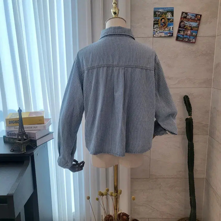 [BUNJANG] Striped Denim Shirt / 스트라이프 데님 셔츠 남방
