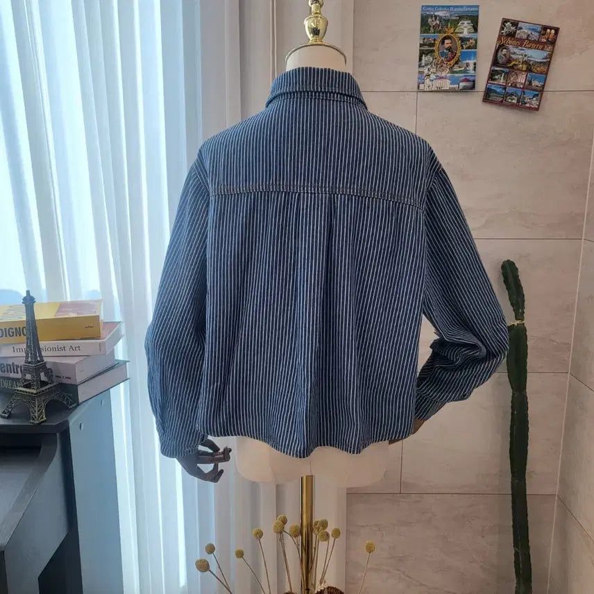 [BUNJANG] Striped Denim Shirt / 스트라이프 데님 셔츠 남방
