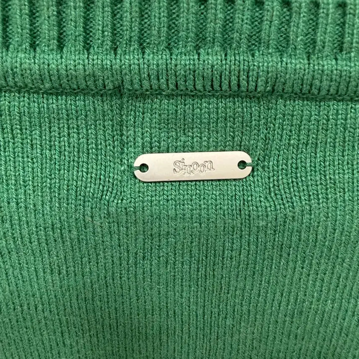 [BUNJANG] SINEINN Track Authentic V-Neck Knit Sweater / 시눈 트랙 어센틱 브이넥 니트 그린