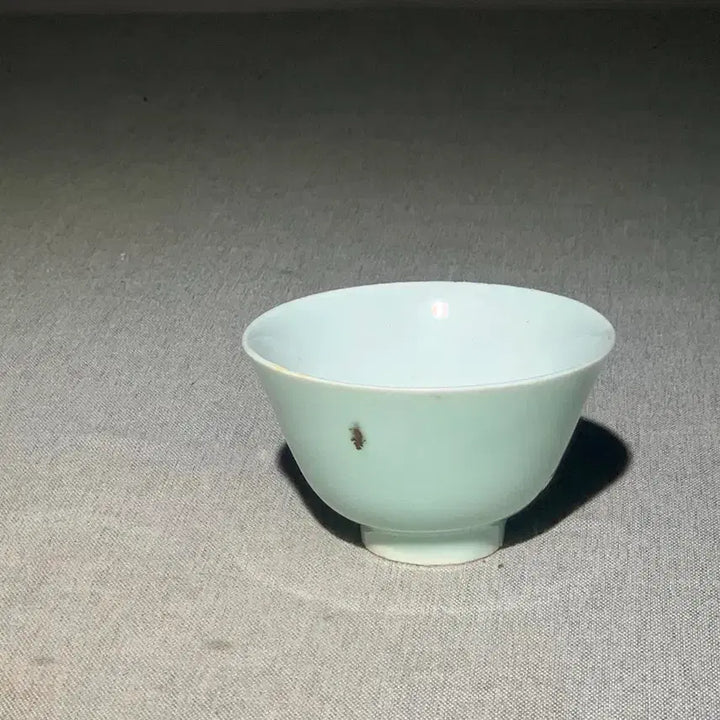[BUNJANG] Mid-Qing Dynasty Douqing Glazed Yassu Cup / 청나라중기두청유압수배