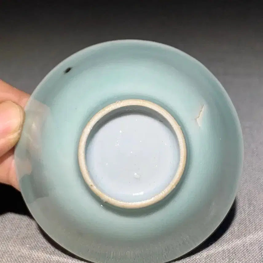 [BUNJANG] Mid-Qing Dynasty Douqing Glazed Yassu Cup / 청나라중기두청유압수배