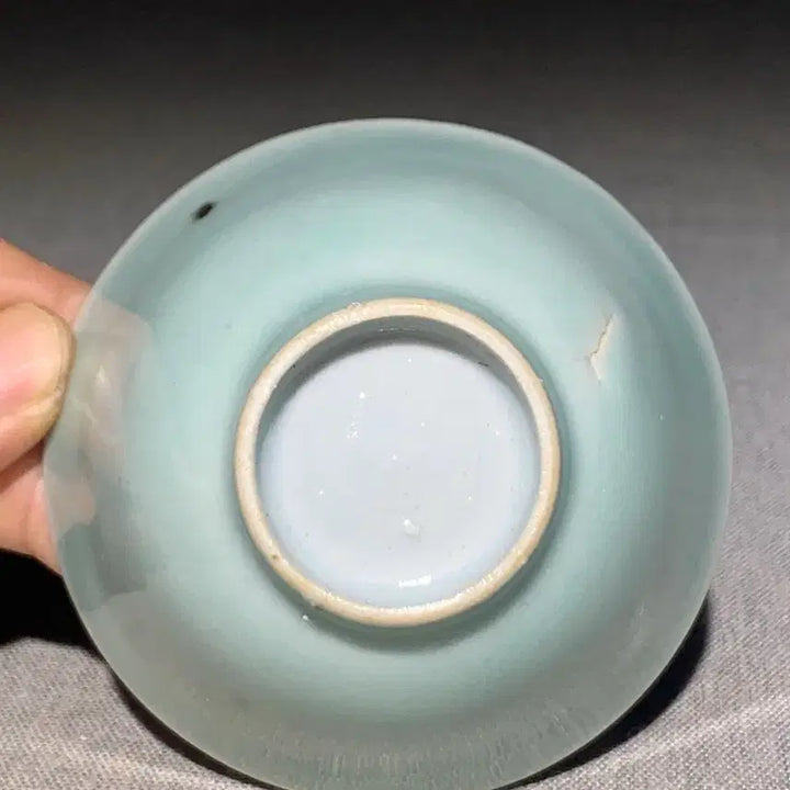 [BUNJANG] Mid-Qing Dynasty Douqing Glazed Yassu Cup / 청나라중기두청유압수배