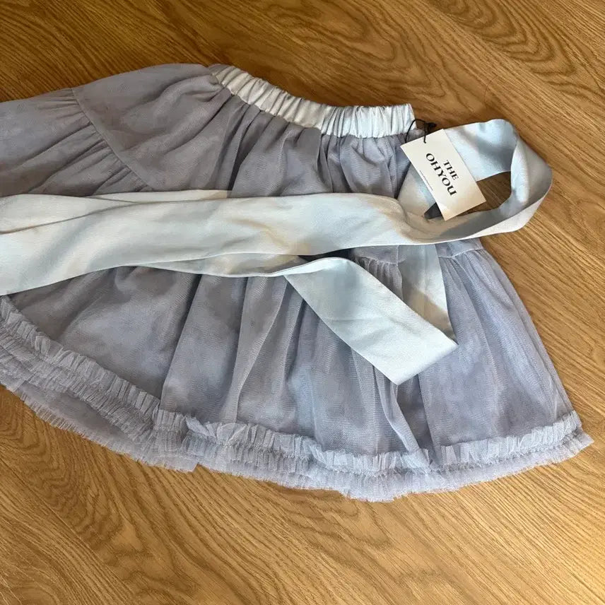 [BUNJANG] THEOHYOU Silk Ribbon Chiffon Mini Skirt / 더오유 THEOHYOU 실키 리본 쉬폰 스커트