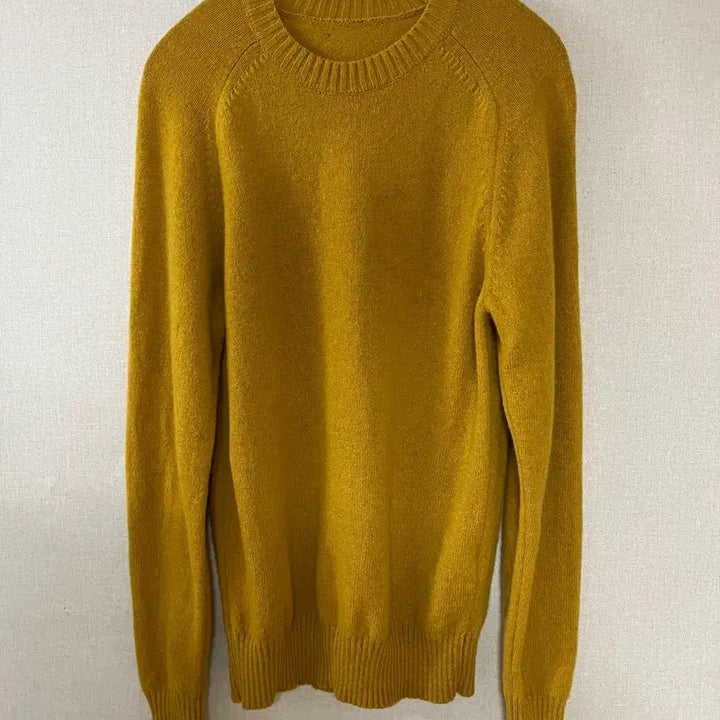 [BUNJANG] Uniqlo Lambswool Sweater Yellow M / 유니클로 램스울 스웨터 옐로우 M