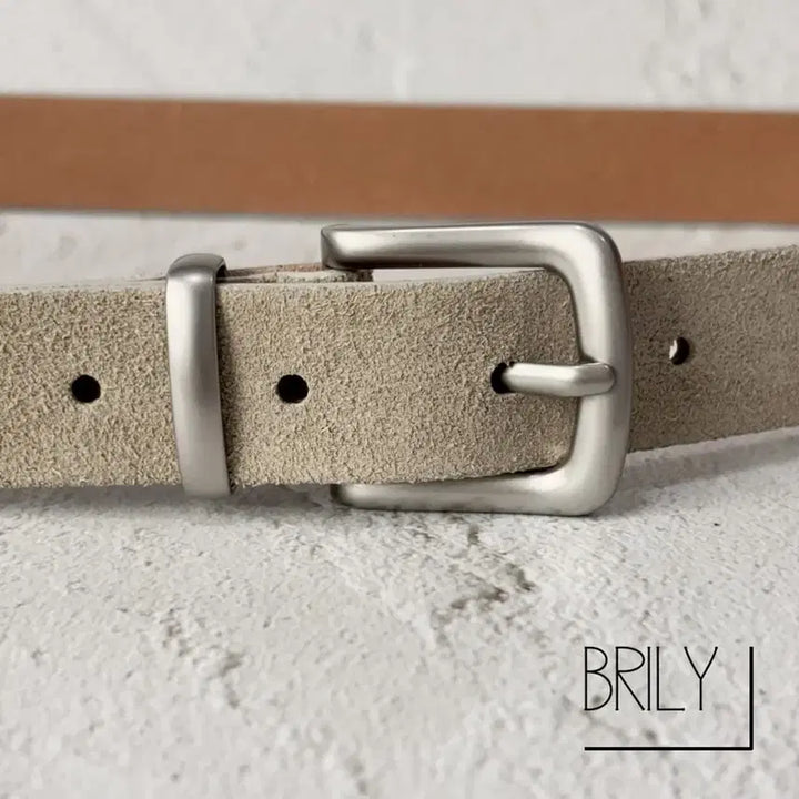 [BUNJANG] HERO Italian Suede Cowhide Slim Western Belt / [Unisex] HERO 이탈리아 스웨이드 소가죽 슬림 웨스턴 벨트